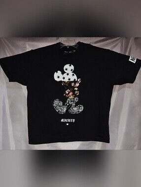 Neff x Disney Mickey Mouse Graphic T-Shirt Men's Black Streetwear